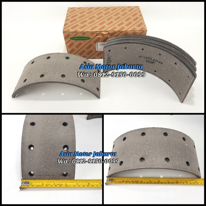 >>>>>] Kampas Rem Belakang 12 Lubang - Truck Hino Dutro 130HD