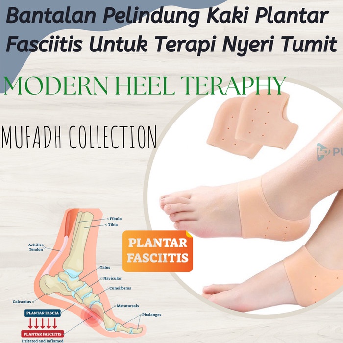 Promo Terbatas Bantalan Tumit Kaki Silikon Alat Terapi Sakit Plantar Fascitis Aman