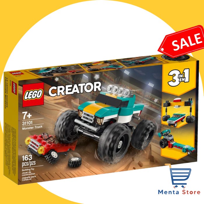 Product Laris Lego Creator 31101 Monster Truck 3 In 1 Mobil Besar Truk Kids Toys