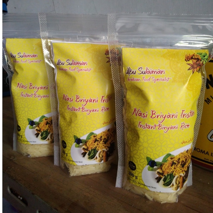 

LIMITED EDITION Nasi Briyani Instan Abu Sulaiman dengan Bumbu Briyani & Beras Basmati