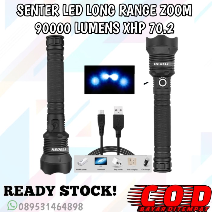 SENTER LED LONG RANGE ZOOM 90000 LUMENS