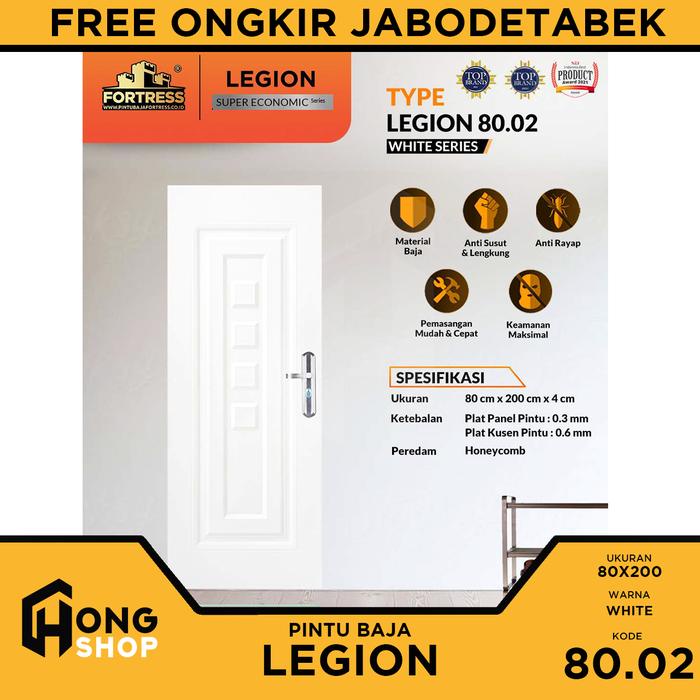 Pintu Kamar Baja Ekonomis Fortress Legion 80X200