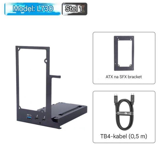 Jual Thunderbolt3/4, USB4 Mini eGPU Enclosure for Laptop External GPU Dock with PD 85W 40Gbps,