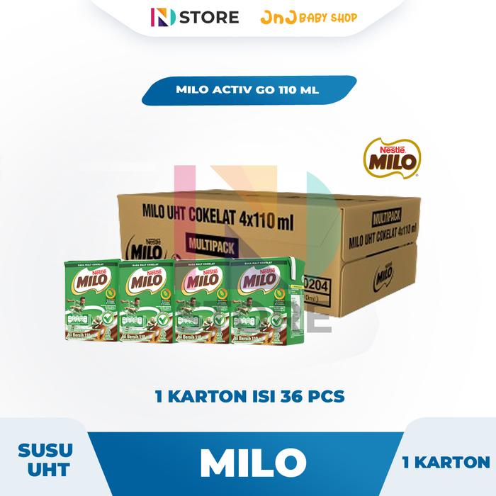 

MILO ACTIV GO SUSU UHT KEMASAN 110ML 1 KARTON PROMO