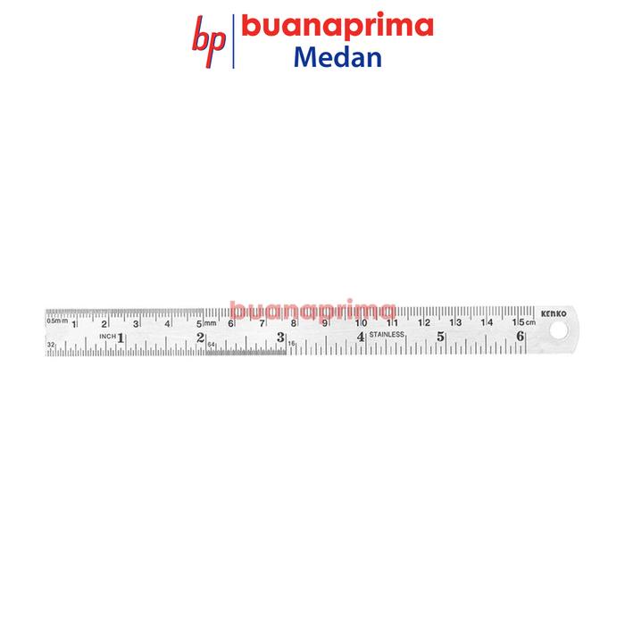 

JTTOP" PENGGARIS BESI KENKO 15 20 30 50 CM TEBAL STAINLESS STEEL ROL RULER