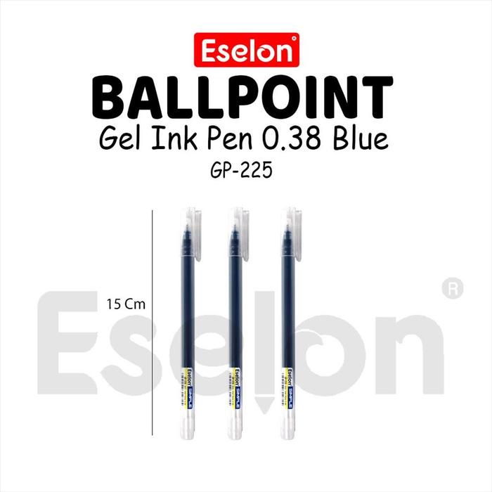 

JTTOP" 12PCS PULPEN GEL SIMPLE ESELON GP-225 / 1 PAK PULPEN GEL OFFICE