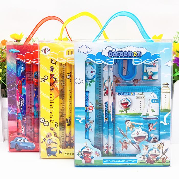 

JTTOP" KP126 - SET STATIONERY ANAK ALAT TULIS 6 IN 1 ALAT TULIS SEKOLAH PERLENGKAPAN SEKOLAH SET