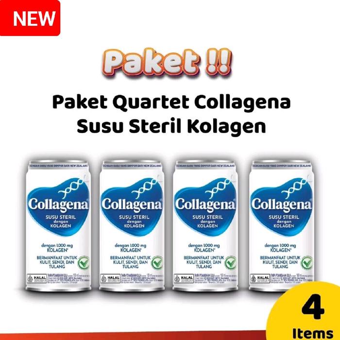 

terbaru !!! (paket 4) collagena susu steril kolagen quartet milk ready
