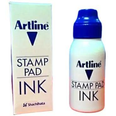 

JTTOP" ARTLINE STAMP PAD INK REFILL WARNA BIRU TINTA STEMPEL ARTLINE