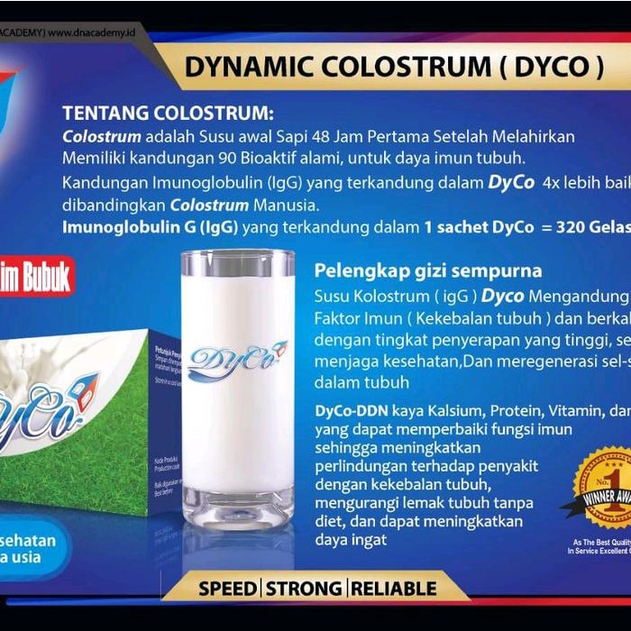 

terbaru !!! dyco susu kolostrum isi 10sachet ready