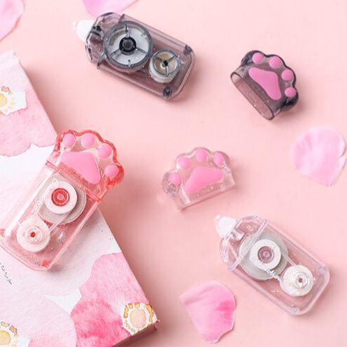 

JTTOP" [MILOLI] 1PCS CORRECTION TAPE CAT PAW MINI/ 6M PET PORTABEL TRANSPARANT AESTHETIC - F0221