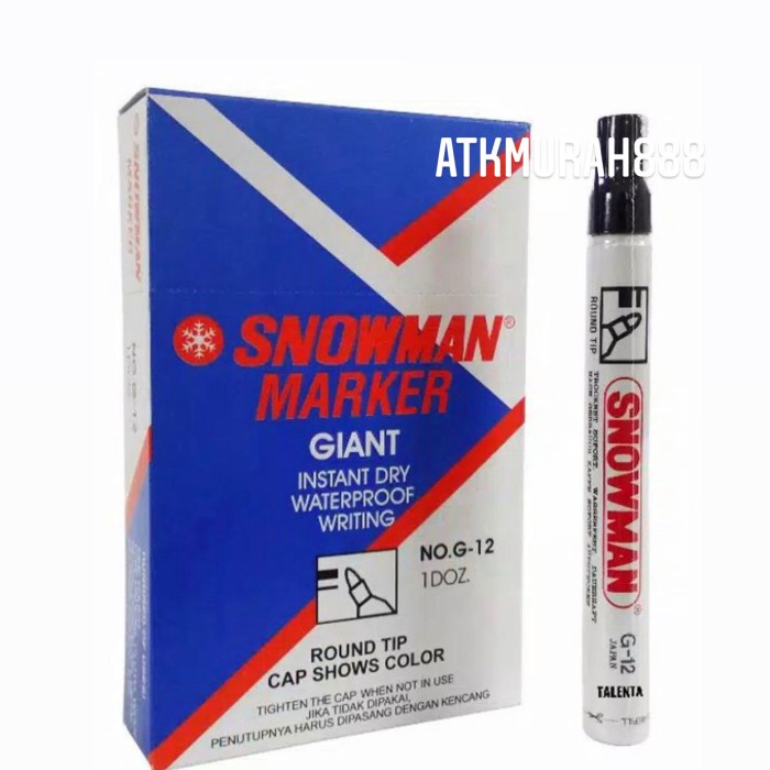 

JTTOP" SPIDOL SNOWMAN PERMANENT G 12 / PCS / PEMANENT MARKER