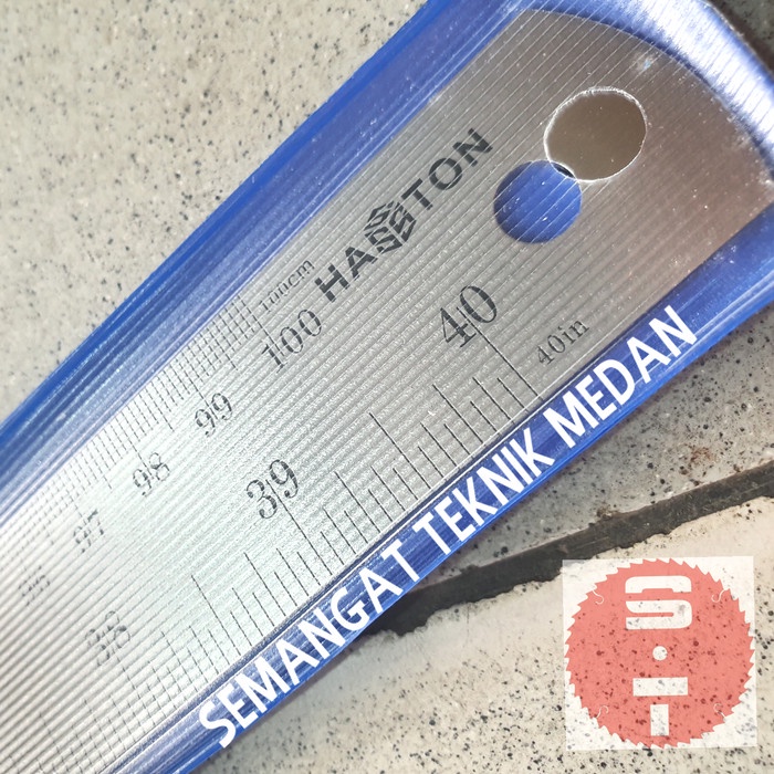 

JTTOP" PENGGARIS RULER MISTAR BESI BAJA STAINLESS STEEL100CM 1 METER 100 CM