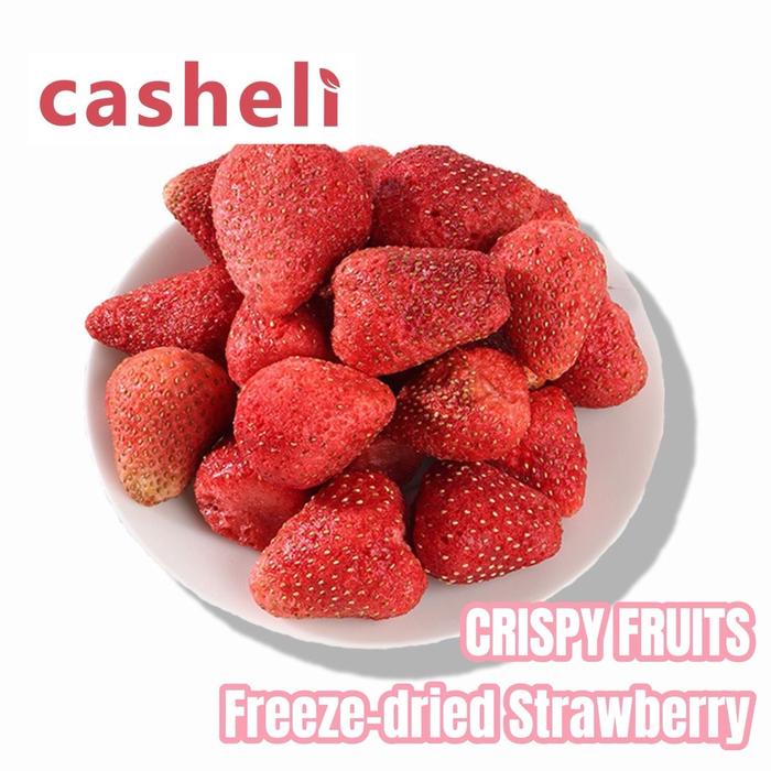 

SALE !!! CASHELI CRISPY FREEZE-DRIED STRAWBERRY 30G 50G 250G CAMILAN KERING CEMILAN FOOD SNACK MANIS