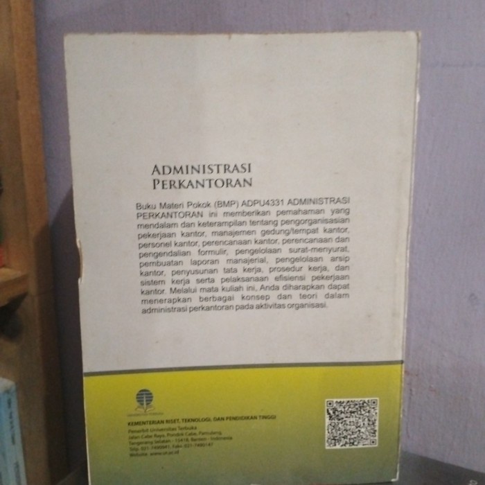 

SALE !!! BUKU ADMINISTRASI PERKANTORAN EDISI 2 READYY