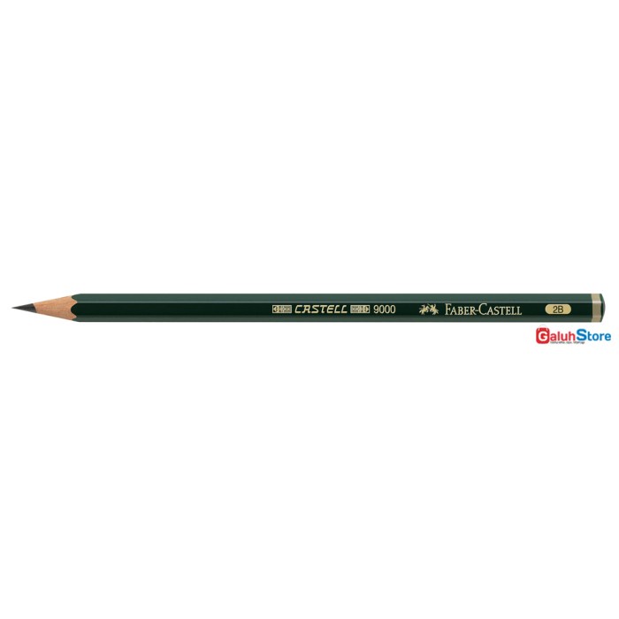 HJK Faber Castell Pensil Castell 9000 2B 1 Box (12 Pcs)