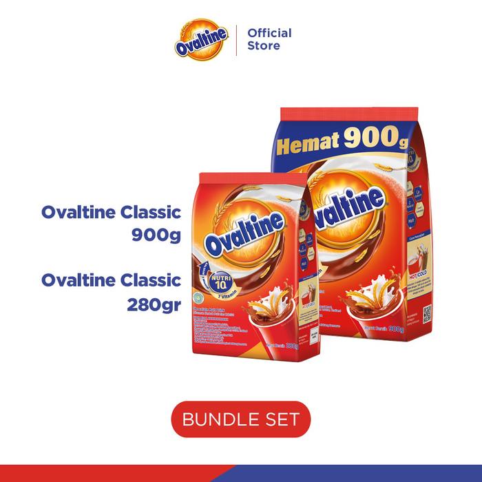 

terbaru !!! [paket bundle] ovaltine classic 900g dan ovaltine classic 280g ready