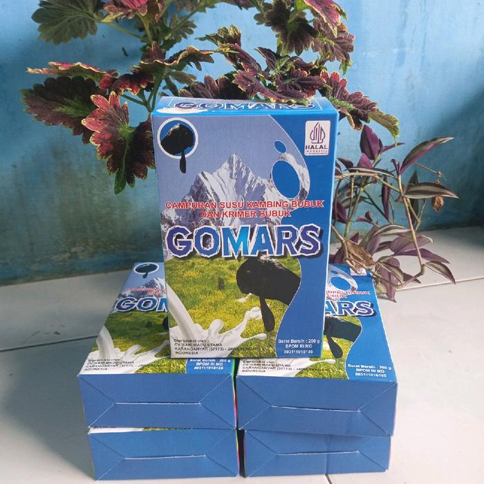

terbaru !!! susu kambing etawa gomars vanila paket 5 box ready