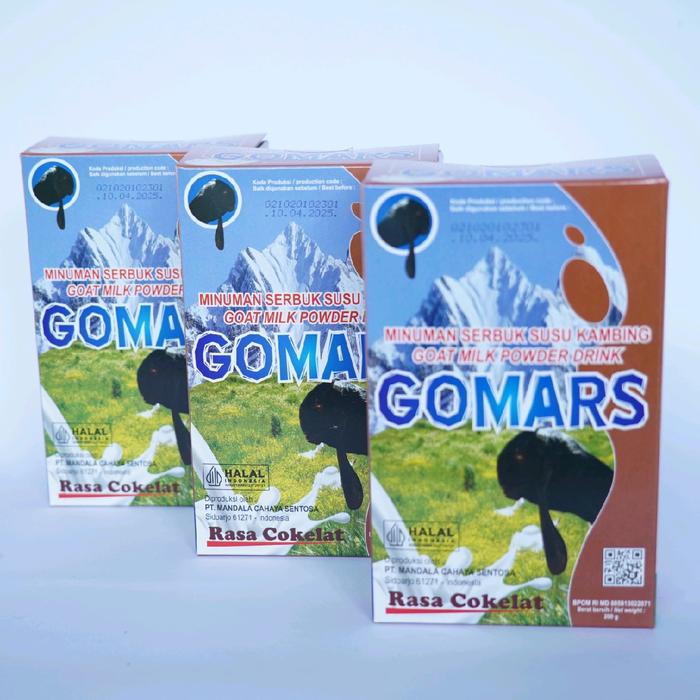 

terbaru !!! susu kambing etawa merk gomars paket 5 box bagus untuk kesehatan minuman serbuk bebas