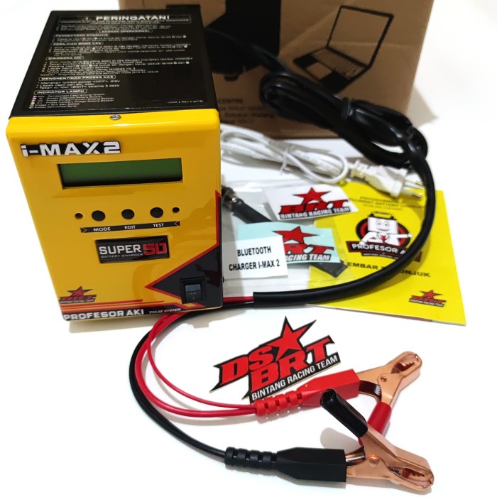 SMART CHARGER IMAX 2 Cas Aki Accu BRT 100 Ah 50 Ah AMPERE Mobil Motor