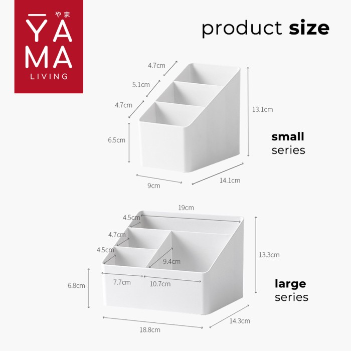 

YAMA ZAWA Desk Organizer Storage Meja Rak Alat Tulis Make Up Kosmetik