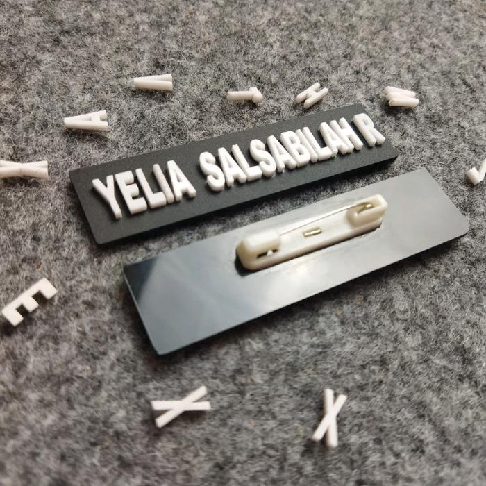 

Name Tag 3D Nama Dada Timbul Magnet (Max 16 Huruf)