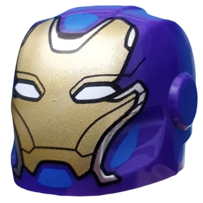 Lego Part Helmet Rescue Pepper Potts Dark Purple Ironman Sh610 76144