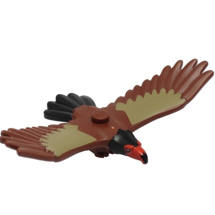 Lego Minifigure Animal Bird Eagle Reddish Brown Burung Elang 60307