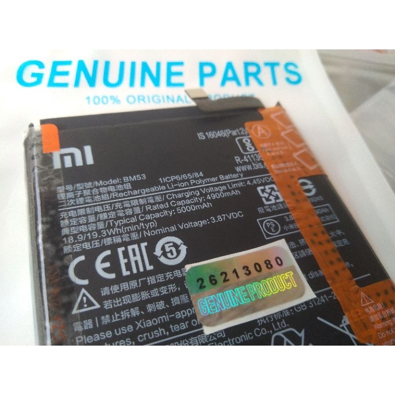 Baru Bm53 Bm-53 Genuine Battery Batre Baterai Mi10T Mi 10T Mi10T Pro Mi 10T Pro