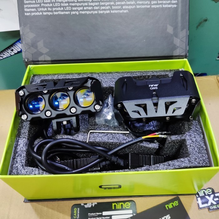 Paling Baik Lampu Q9S Qhigh Low Hilo 3 Lensa Luminos Q9S Putih Kuning