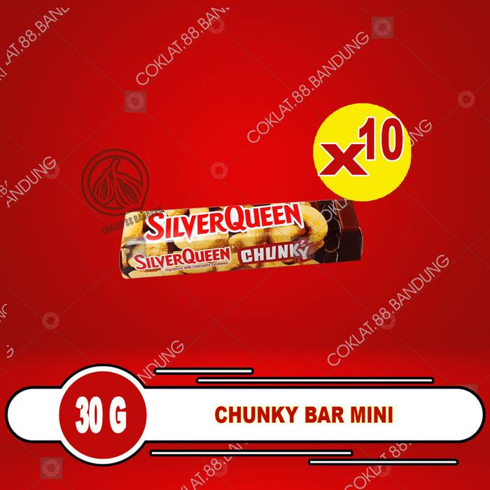 

COKELAT SILVERQUEEN CHUNKY BAR ISI 10 X 26gr ex 30gr, SILVERQUEEN CHUNKY BAR 26gr 30 GRAM MEDE
