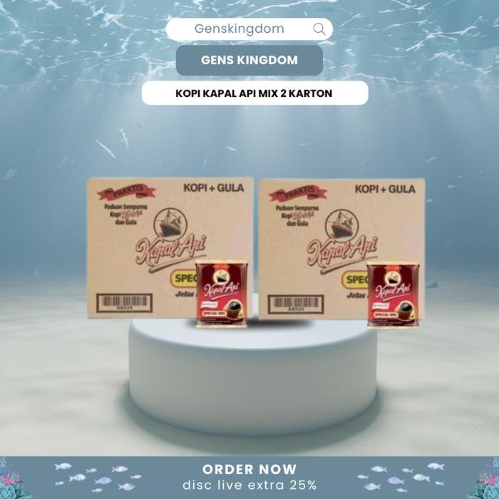 

[GENSKINGDOM X SISCAANANTA LEBARAN 4.4] - 2 DUS KOPI KAPAL API MIX 2 KARTON PACKING DUS