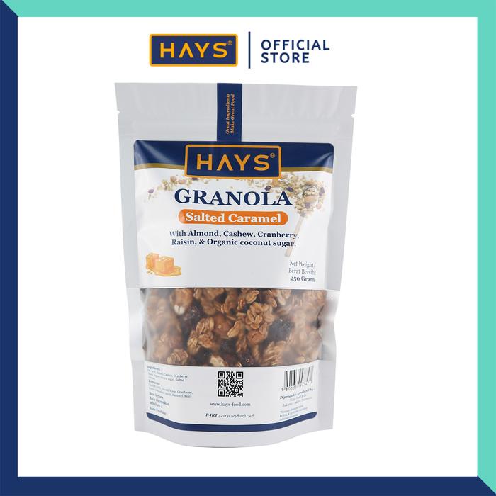 

HAYS Granola All Variant 250 Gram Dengan Almond Mede Cranberry Raisin Organic Coconut Sugar 250 G