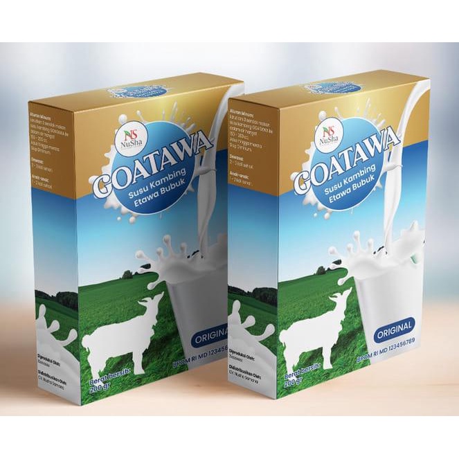 

PAKET 2 BOX susu kambing etawa GOATAWA isi 200gr Bubuk Minuman