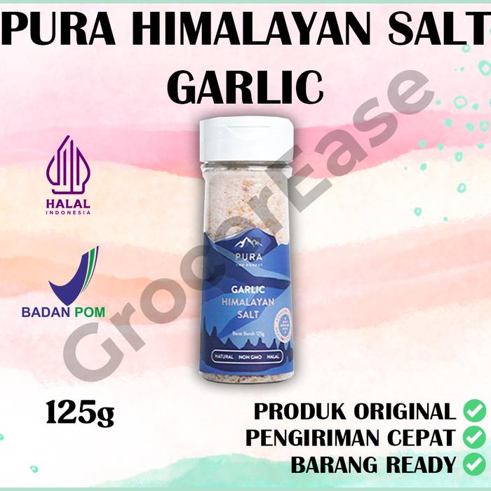 

Pura Himalayan Salt Garlic Garam Himalaya Garlic 125gr Natural