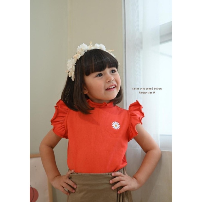 PART 1 RIB TOP ANAK 6 BULAN - 6 TAHUN KAOS RIB ANAK PEREMPUAN