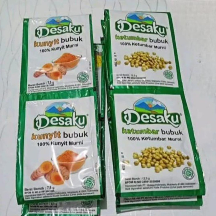 

Sale! Desaku Kunyit Dan Ketumbar Bubuk Renceng @ 12 Sachet.