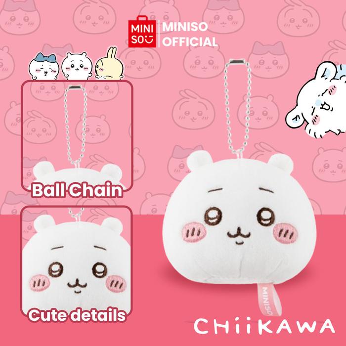 

Terlaris Miniso x Chiikawa Collection Big Head Plush Pendant Liontin Mewah Hiasan Boneka Dekorasi