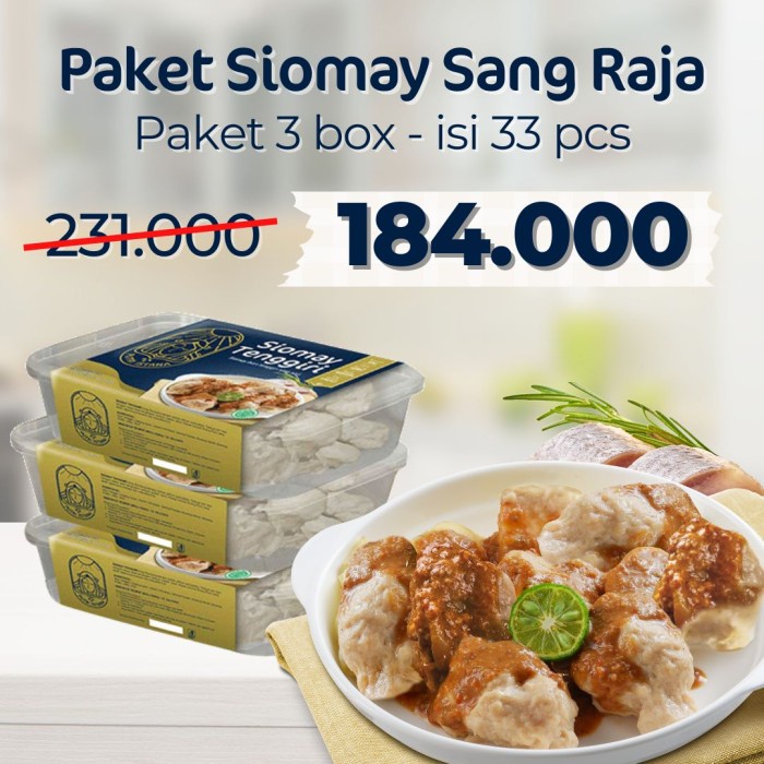 

Siomay Tenggiri Saus Kacang jajanan Premium khas bandung Frozen 3 box