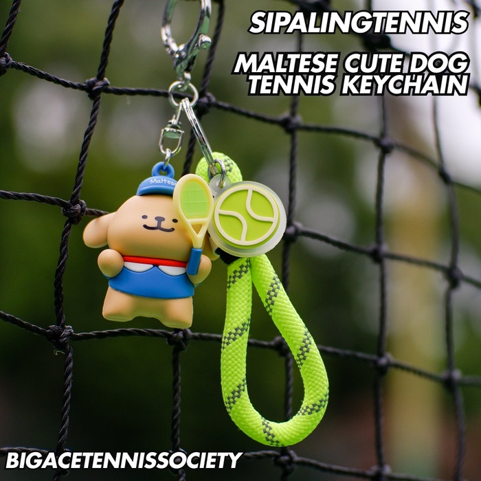

Terlaris BATS - Maltese Cute Doggie Tennis Keychain, Gantungan Kunci Tennis Ganci & Charm SALE