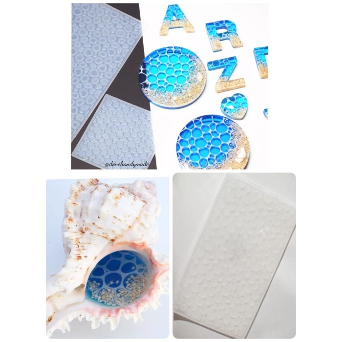 

Terlaris cetakan resin mold water lines sea waves sea buble buih laut L SALE