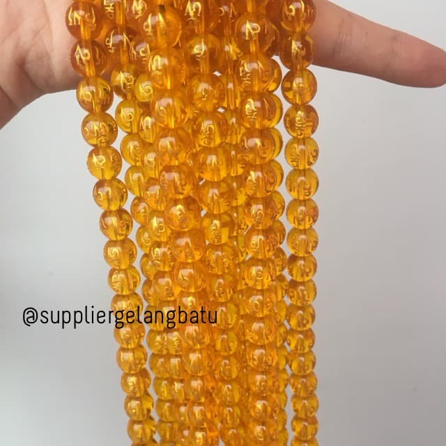 

Terlaris tibetian 10mm charm bracelet kuning yellow tibet bahan bongkah emas SALE