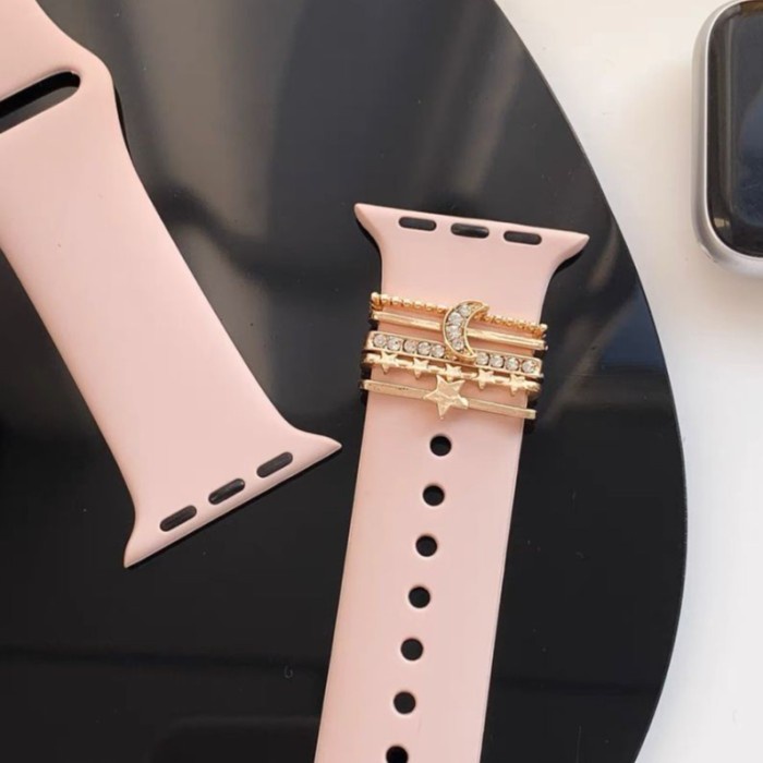 

Terlaris Aksesoris Cincin Strap Iwatch Dekorasi Charm Tali Jam Series 7 6 5 4 3 SALE