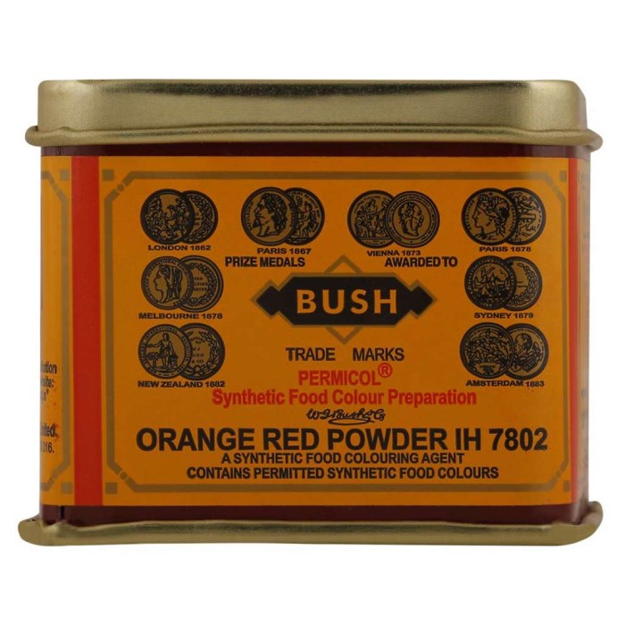 

BUSH ORANGE RED POWDER 100G