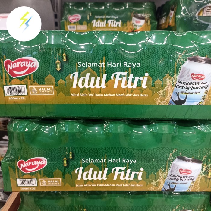 

Paket Idul fitri Naraya Minuman sarang burung / cincau grassjelly kaleng kemasan lebaran