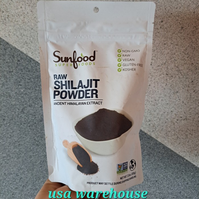 

Sunfood Raw Shilajit Powder 100 gr ancient himalayan extract
