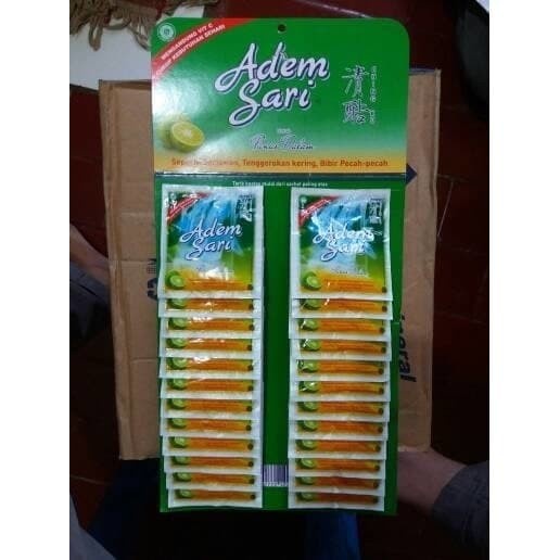 

Ademsari minuman panas dalam sachet 1 lembar isi 24 pcs