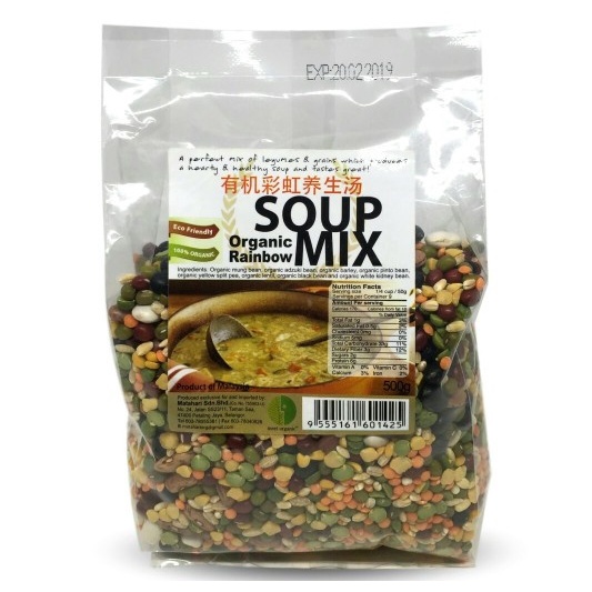 

Soup mix organic rainbow 500 gram