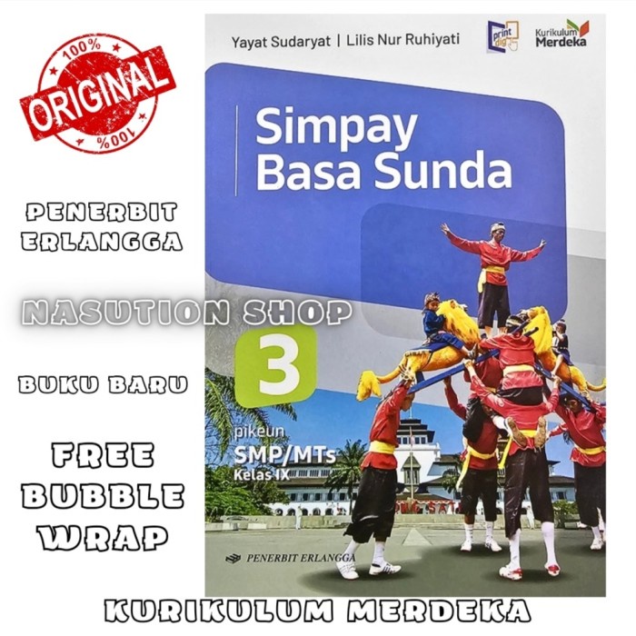 

SALE !!! BUKU SIMPAY BASA SUNDA KELAS 3 / 9 IX SMP ERLANGGA KURIKULUM MERDEKA READYY