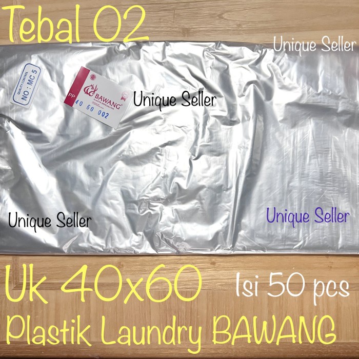 JTTOP" PLASTIK UNTUK LAUNDRY 40X60X02 / PLASTIK PP 40 X 60 X 02 / OPP 40X60